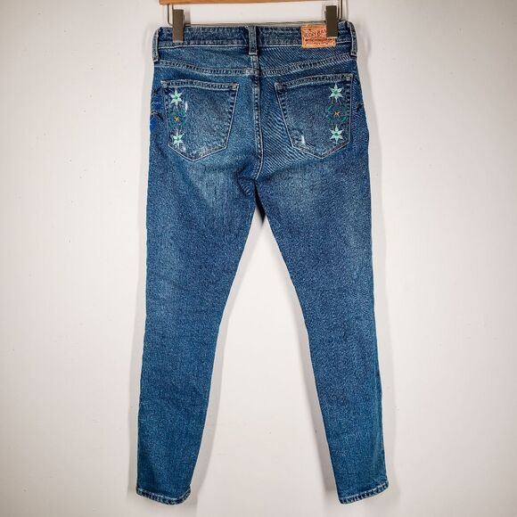 Lucky Brand Ava Skinny Floral Jeans Size 00 - Picture 2 of 5